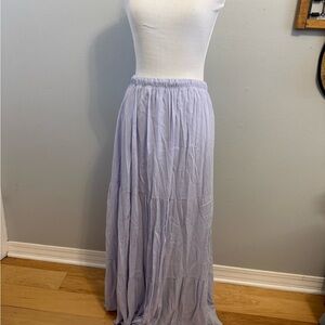 Chic Lilac Maxi Skirt